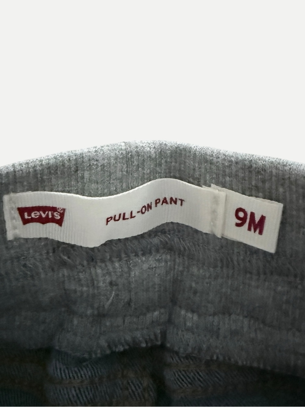 Levi’s Baby 9M Pull-On Jeans Vintage Sky Distressed Cuffed Stretch Denim NWT - Picture 3 of 12